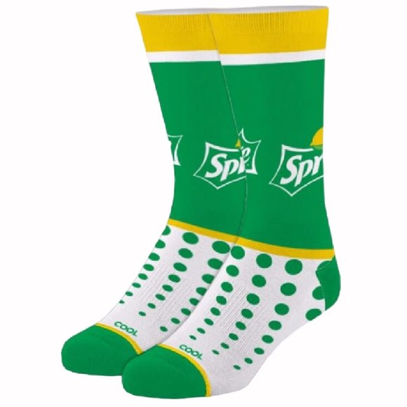 Sprite Dots Logo Athletic Crew Socks - NEW Fast Ship - Picture 1 of 2